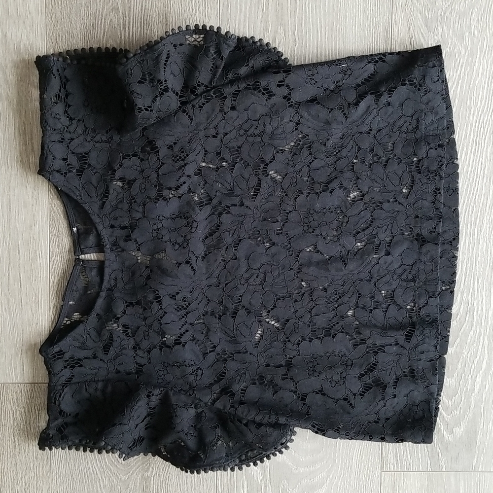 Black Lace Blouse - S - Picture 2 of 6